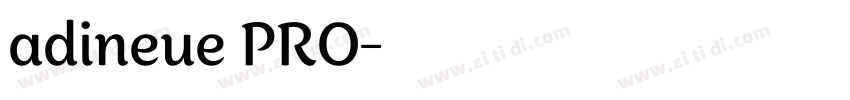 adineue PRO字体转换